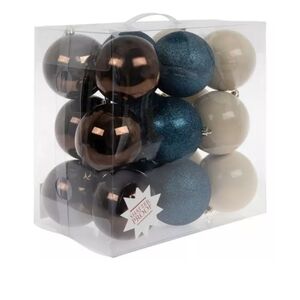 Hobby Lobby Blue, Brown, and Cream Ornament Collection